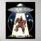 Bigfoot buitenaardse ontvoering poster (Voorkant)