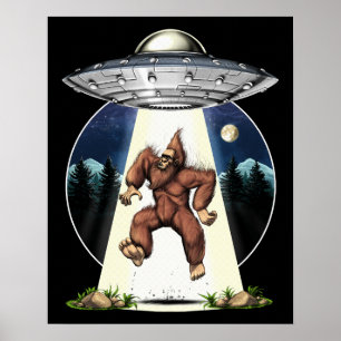 Bigfoot buitenaardse ontvoering poster