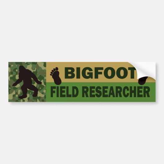Bigfoot Bumpersticker (Voorkant)