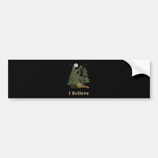 Bigfoot Bumpersticker (Voorkant)
