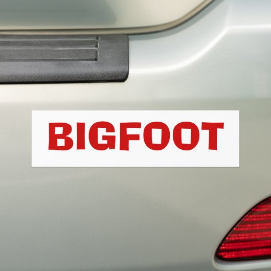 BIGFOOT BUMPERSTICKER (Op auto)