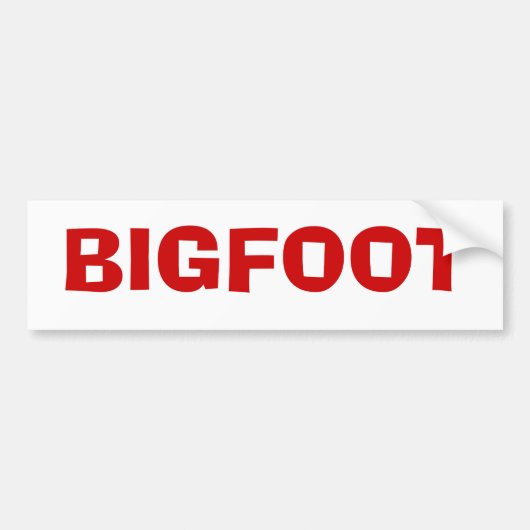 BIGFOOT BUMPERSTICKER (Voorkant)