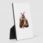 Bigfoot Bunny Funny Easter Day Sasquatch T-Shirt Fotoplaat (Zijkant)