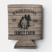 Bigfoot Cabin rustieke houten familie aangepaste n Blikjeskoeler (Achterkant)