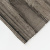 Bigfoot Cabin rustieke houten familie aangepaste n Fleece Deken (Hoek)