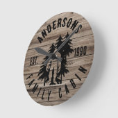 Bigfoot Cabin rustieke houten familie aangepaste n Ronde Klok (Hoek)