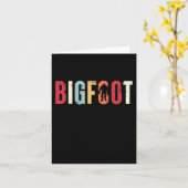 Bigfoot Cadeau Sasquatch Vintage Retro Verjaardag Kaart (Gele Bloem)