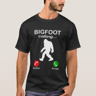 Bigfoot Calling Trick or treat Funny Halloween T-shirt