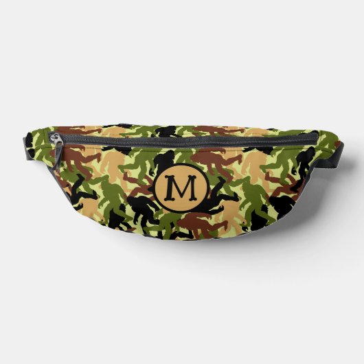 Bigfoot Camo Camouflage Pattern Monogram Heuptasje (Liggend)