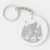 Bigfoot Camping Acrylic Keychain (Voorkant)