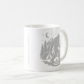 Bigfoot Camping Coffee Mug Koffiemok (Voorkant rechts)