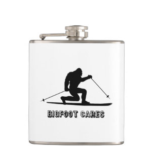 Bigfoot Cares Telemark Skiing Heupfles