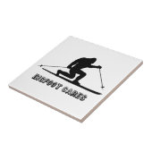 Bigfoot Cares Telemark Skiing Tegeltje (Zijkant)