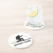 Bigfoot Cares Telemark Skiing Zandsteen Onderzetter (Zijkant)