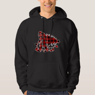 Bigfoot Carrier met kerstboom Sasquatch Believer Hoodie