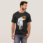 Bigfoot Carrier Pumpkin Funny Halloween Costume T-shirt (Voorkant volledig)