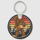 Bigfoot Carrying Taco Basic Button Sleutelhanger (Voorkant)