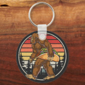 Bigfoot Carrying Taco Basic Button Sleutelhanger (Voorkant)