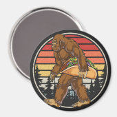 Bigfoot Carrying Taco Cirkel Magneet (Voorkant / Achterkant)