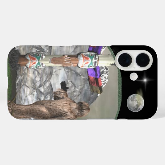 Bigfoot Case-Mate iPhone Case (Achterkant (horizontaal))