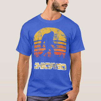 Bigfoot Chicago State Distress Sasquatch Yeti Mo T-shirt