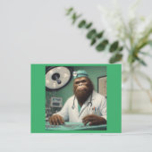 Bigfoot Chirurg Briefkaart (Staand voorkant)