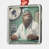 Bigfoot Chirurg Metalen Ornament (Links)