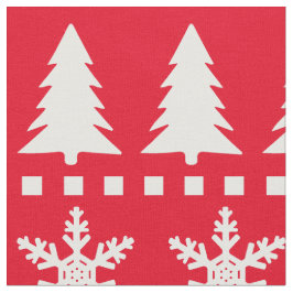 Bigfoot Christmas Feestdagen Sasquatch Afdrukken Stof