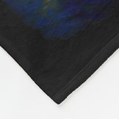 Bigfoot Christmas Sasquatch Santa Hat Starry Night Fleece Deken (Hoek)