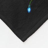 Bigfoot Christmas Shirts Boys Men Xmas Tree Lights Fleece Deken (Hoek)