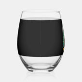 Bigfoot Christmas Tree Santa Hat (2) Wijnglas Zonder Voet (Rechts)