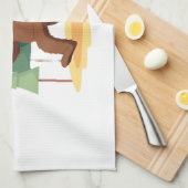 Bigfoot Christmas Tree Santa Hat (4) Theedoek (Quarter Fold)