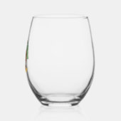 Bigfoot Christmas Tree Santa Hat (4) Wijnglas Zonder Voet (Links)