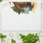 Bigfoot Christmas Tree Santa Hat (5) Theedoek (Gevouwen)