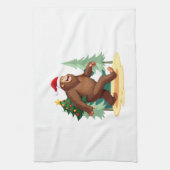 Bigfoot Christmas Tree Santa Hat (5) Theedoek (Verticaal)