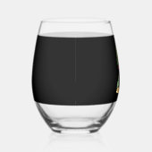 Bigfoot Christmas Tree Santa Hat Wijnglas Zonder Voet (Rechts)