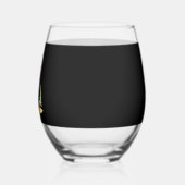 Bigfoot Christmas Tree Santa Hat Wijnglas Zonder Voet (Links)