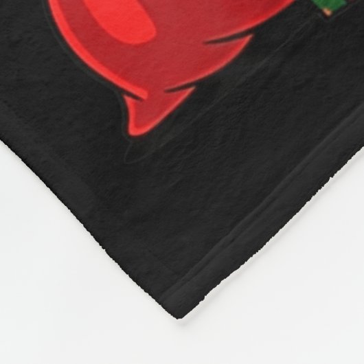 Bigfoot Christmas Tree Xmas Lights Funny Sasquatch Fleece Deken (Hoek)