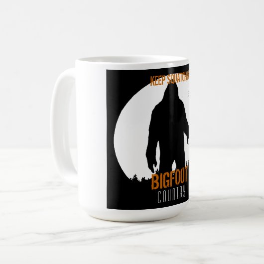 Bigfoot Coffee Mok (Voorkant links)