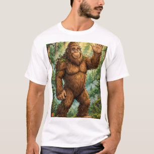 Bigfoot Collectible Card Art T-shirt