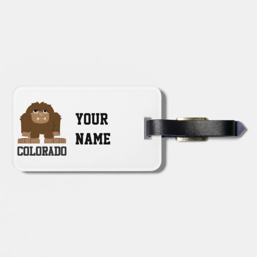 Bigfoot Colorado Bagagelabel (Achterkant horizontaal)