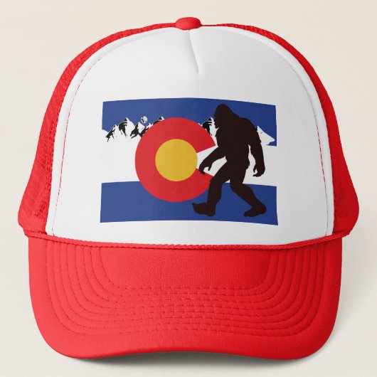 Bigfoot-Colorado-vlag Trucker Pet (Voorkant)