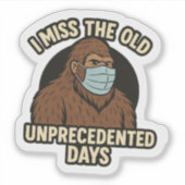 Bigfoot Covid Mask Sticker (Voorkant)