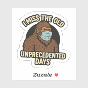Bigfoot Covid Mask Sticker
