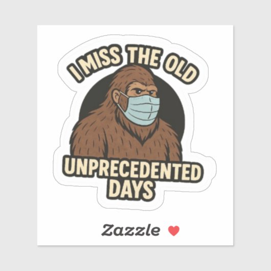 Bigfoot Covid Mask Sticker (Vel)