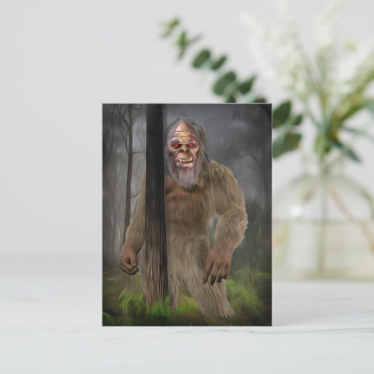 Bigfoot (Creeptid) Briefkaart (Staand voorkant)