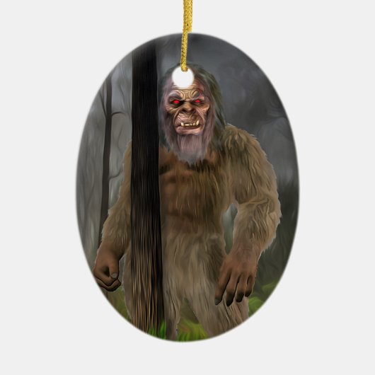 Bigfoot (Creeptid) Keramisch Ornament (Voorkant)