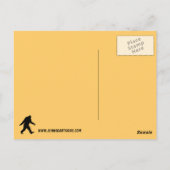 Bigfoot Crossing Sign Briefkaart (Achterkant)