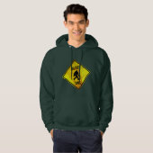 Bigfoot Crossing Sign Hoodie (Voorkant volledig)
