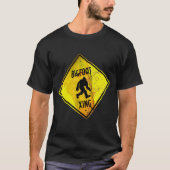 Bigfoot Crossing Sign T-shirt (Voorkant)